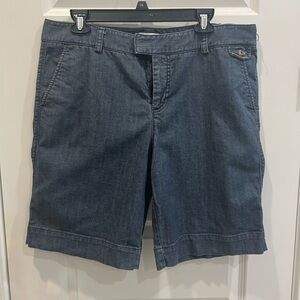 Dockers Women's Dark Blue Denim Bermuda Shorts